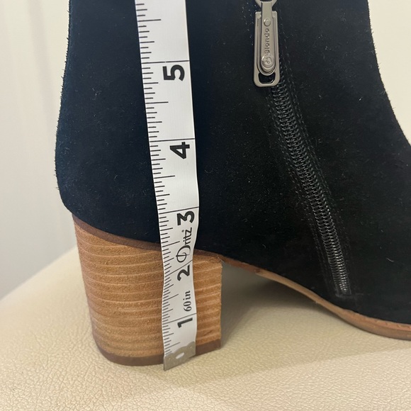 - Blondo Nina Black Waterproof Leather Suede Ankle Bootie’s Size 9 - Picture 8 of 9